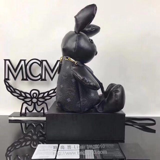 MCM女包 原單 吉祥物小兔子 Visetos印花塗層帆布 MCM單肩斜挎女包  mdmc1025